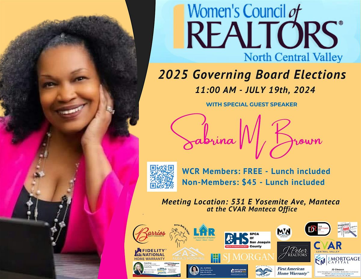 2025 Elections with Speaker Sabrina Brown