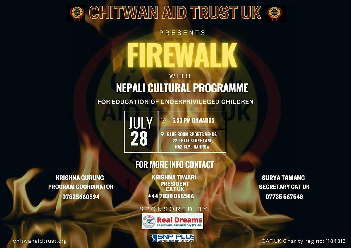 Fire walking by CAT UK for good cause