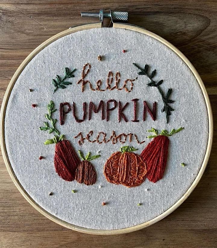 Spooky embroidery workshop, October 22nd