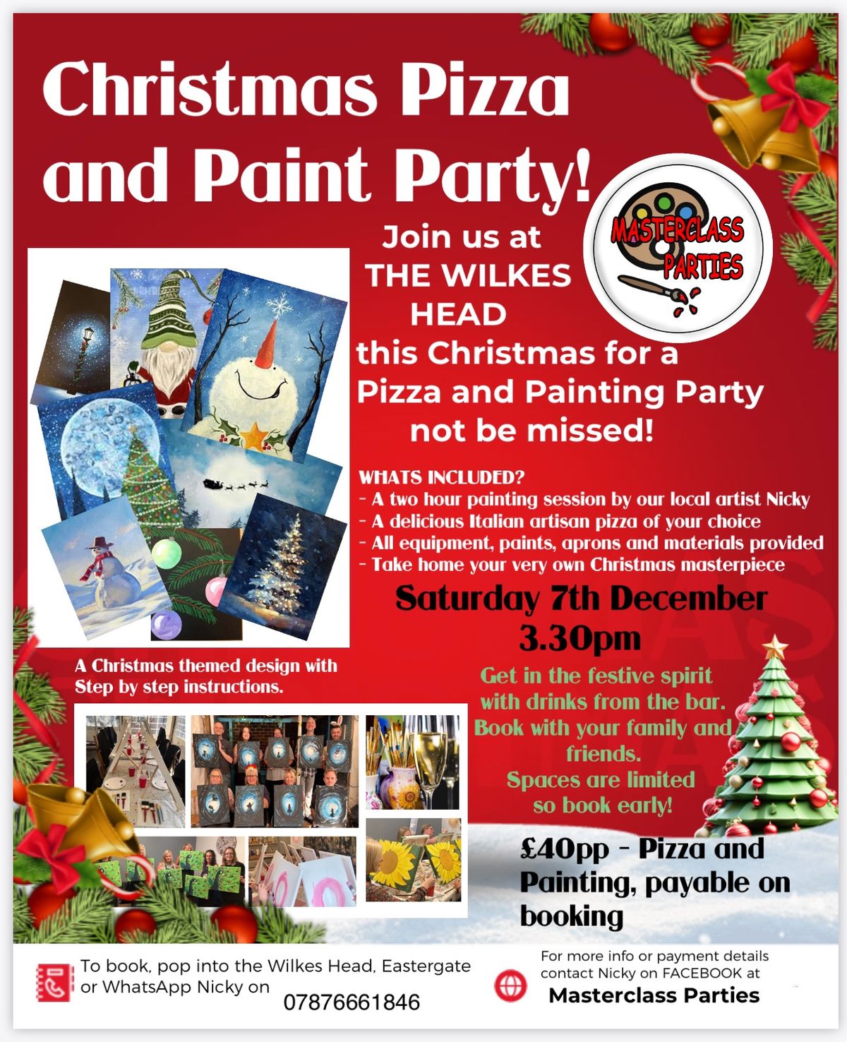 Christmas Celebrations at The Wilkes Head Eastergate