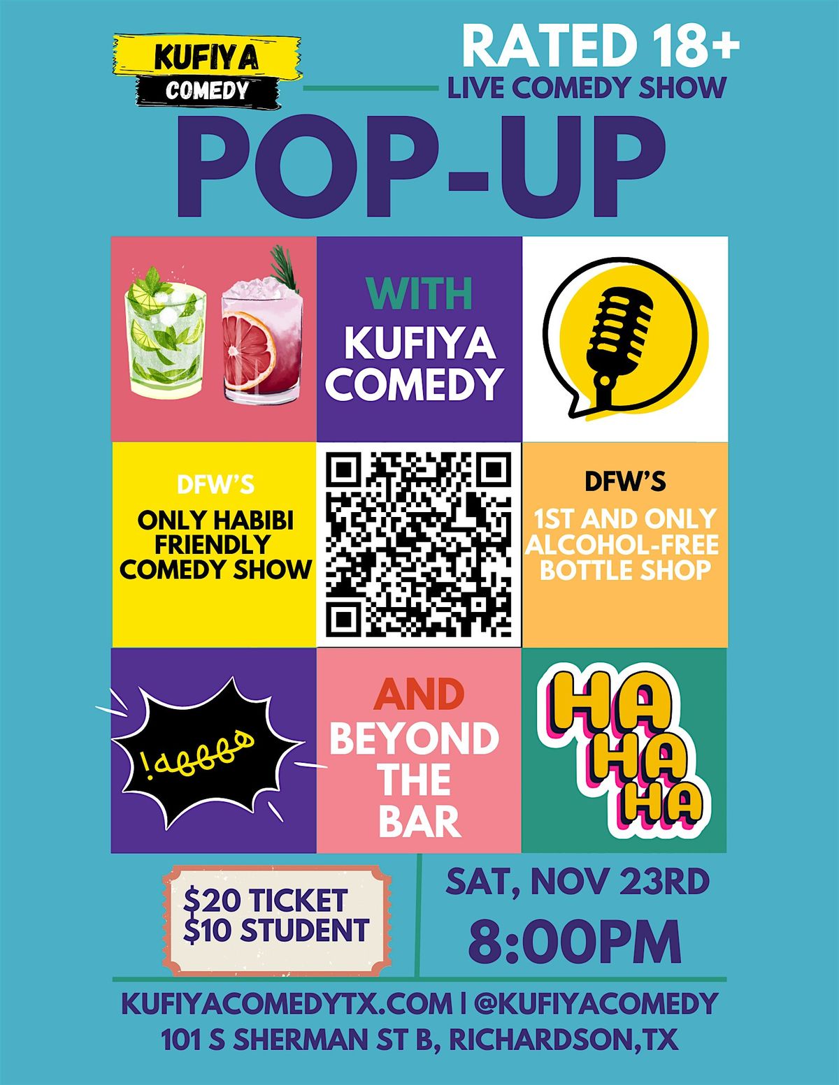 Kufiya Comedy Pop-up: Beyond the Bar