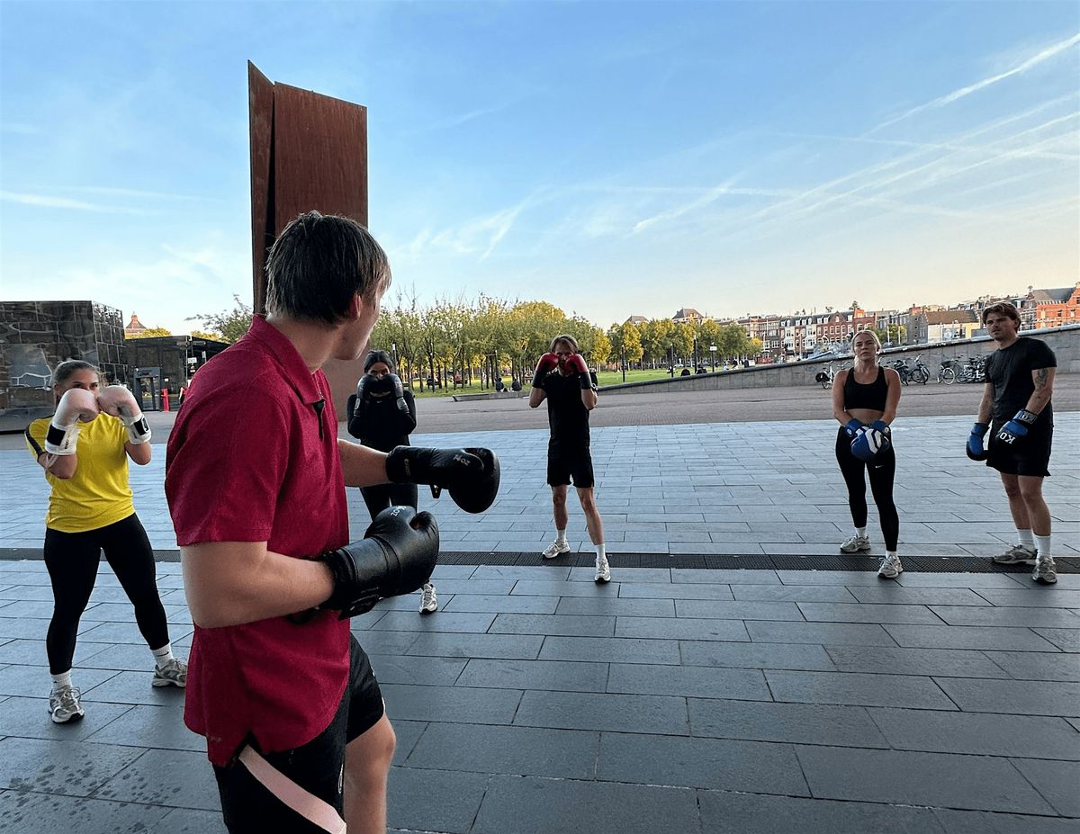 Tuesday outdoor boxing at Rai Amsterdam by Tommy with Jimme!