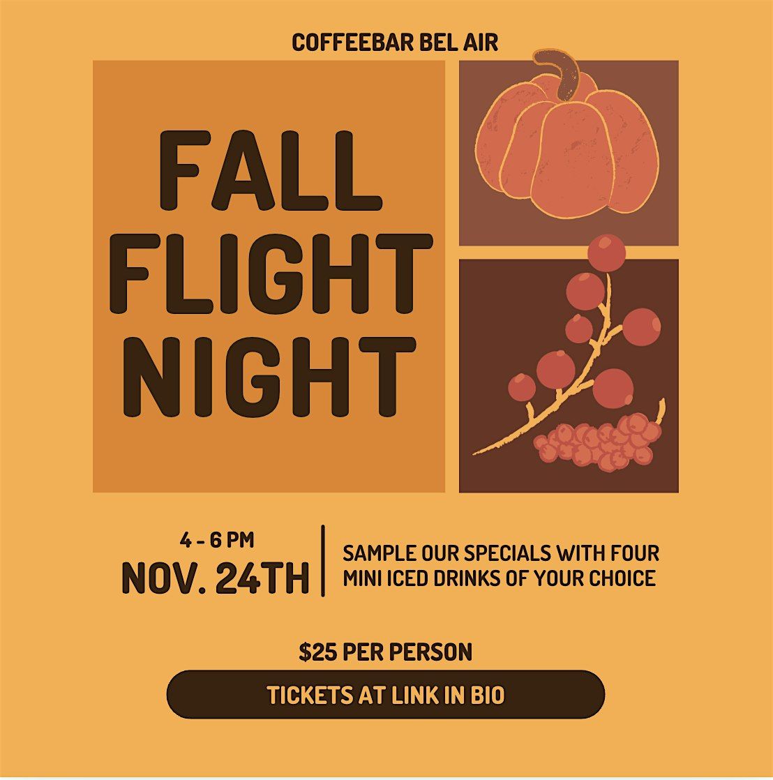 Fall Coffee Flight Night