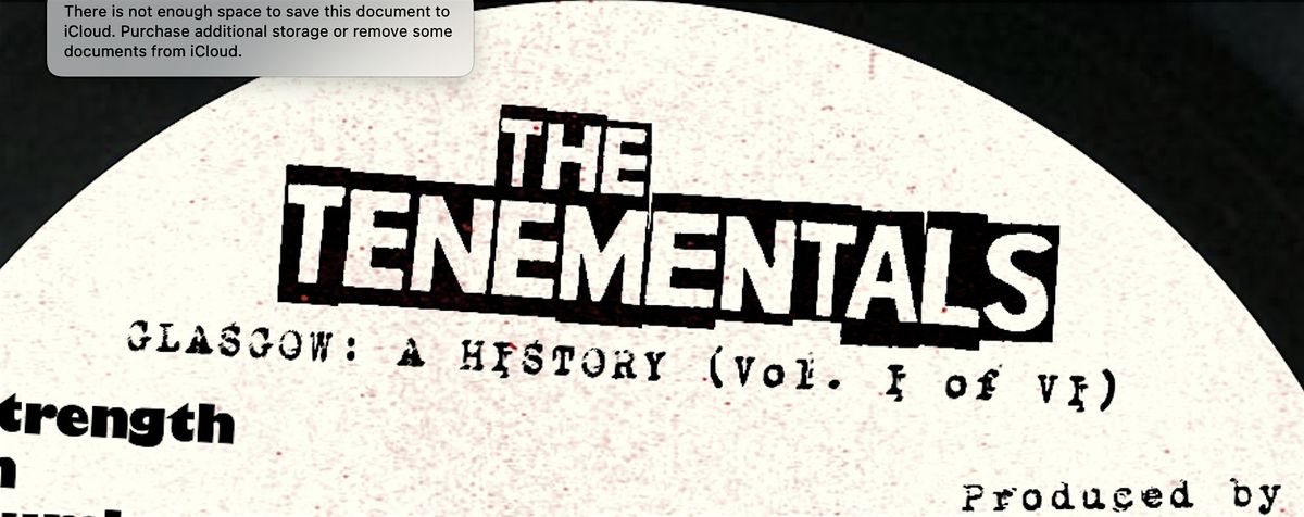 The Tenementals Album Launch