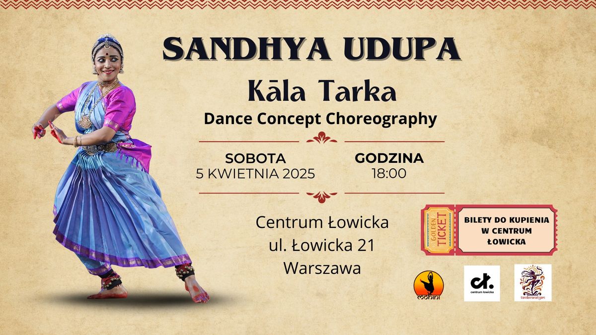 Recital ta\u0144ca Bharatanatyam - Sandhya Udupa "K\u0101la Tarka"