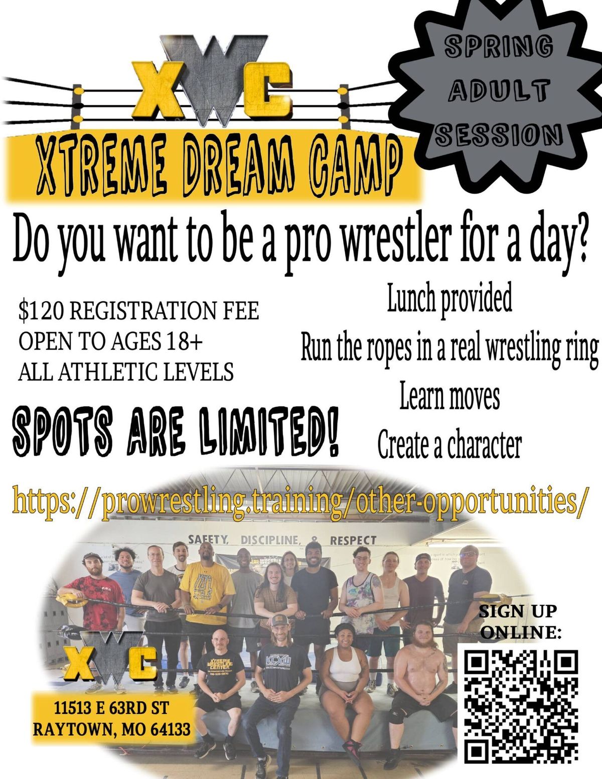 Xtreme Dream Camp - Adult Spring 2025