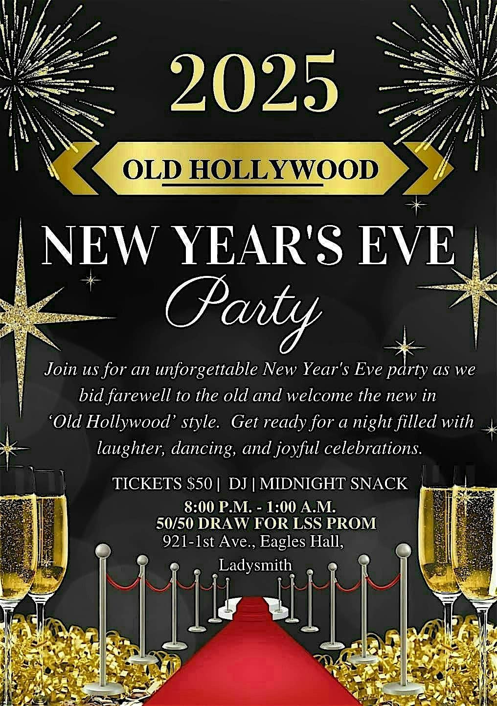 \u2018Old Hollywood\u2019  New Years Eve Party