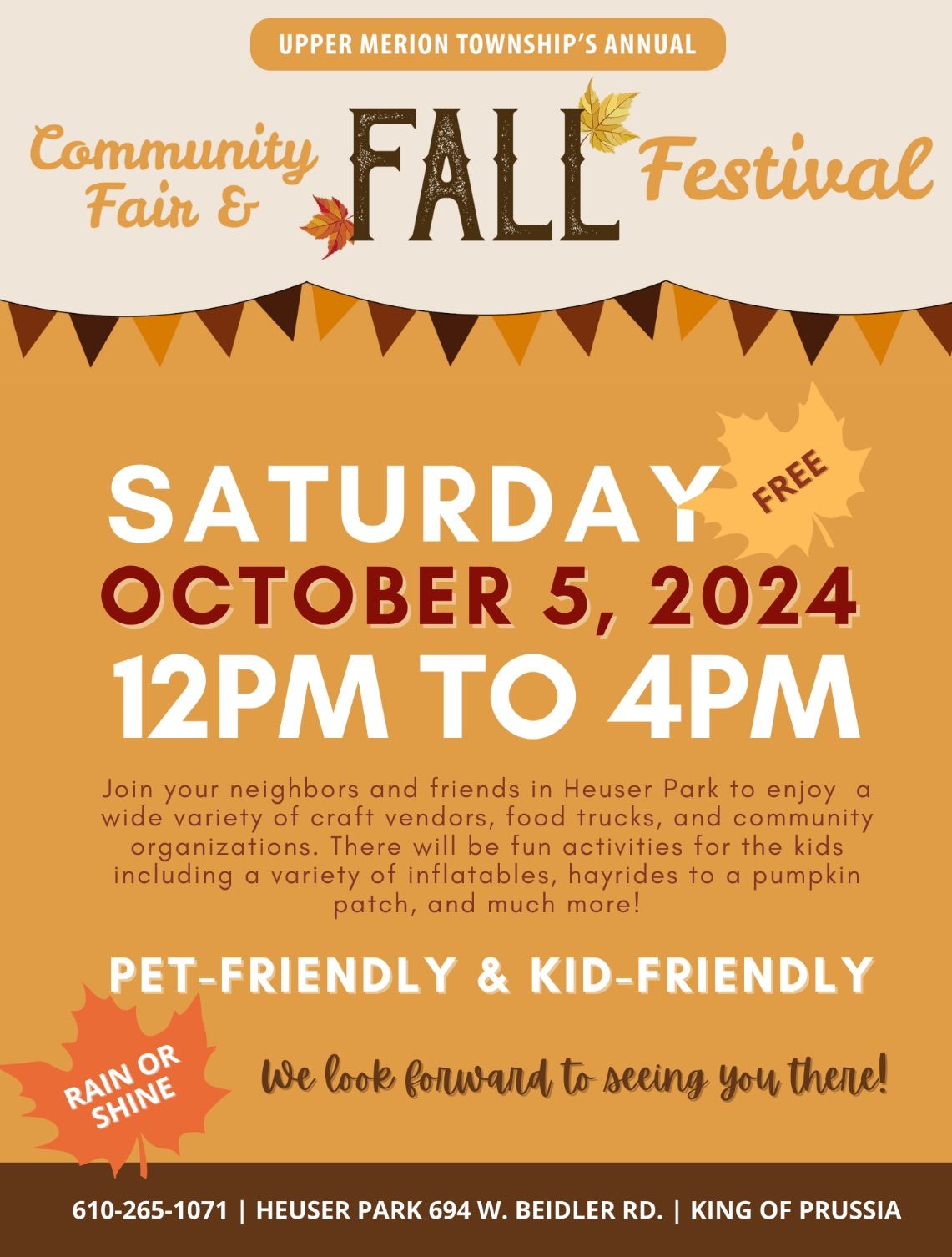 Senior Dog Haven @Upper Merion Community Fair & Fall Festival