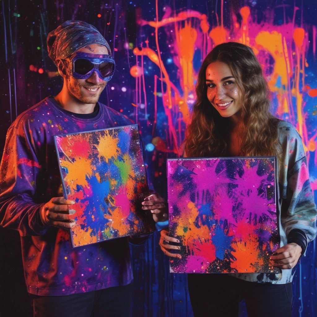 Splatter Room Date Night - Black Light Edition