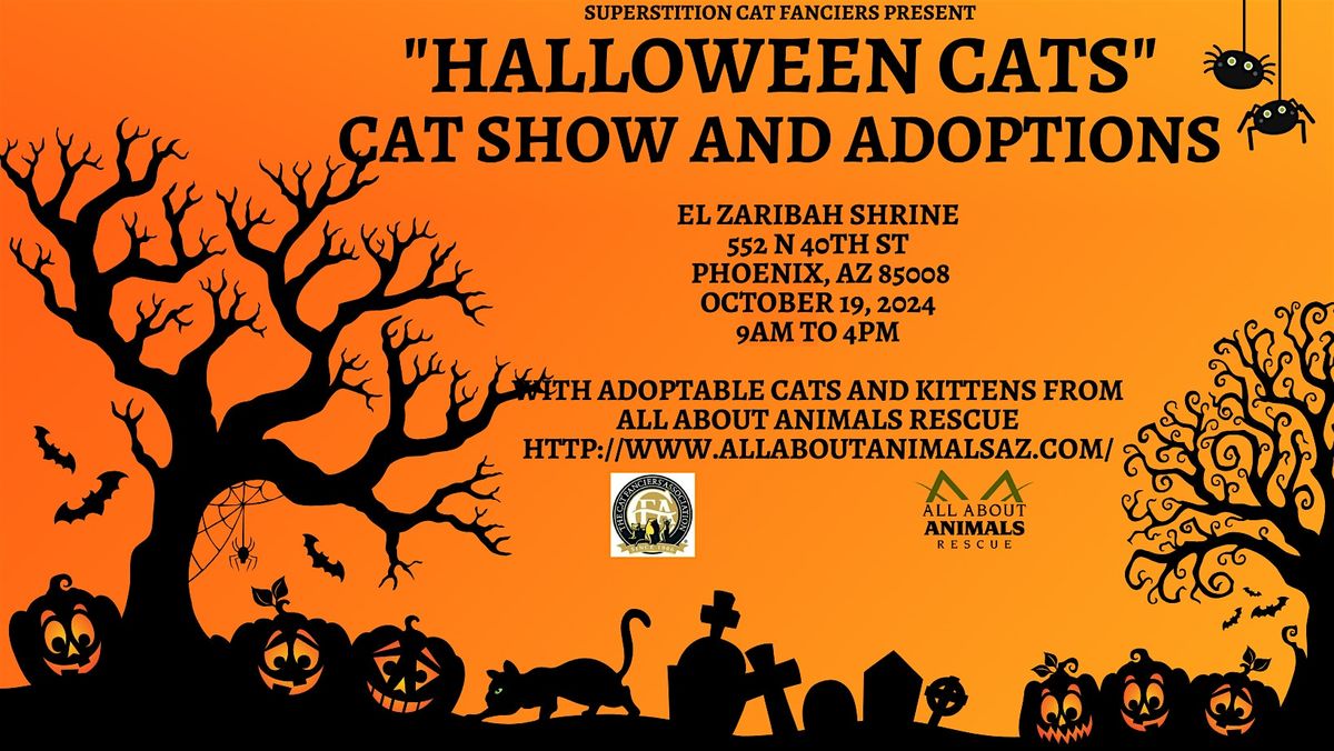 10\/19: SAVE THE DATE!!! Halloween Cat Show and Adoptions!