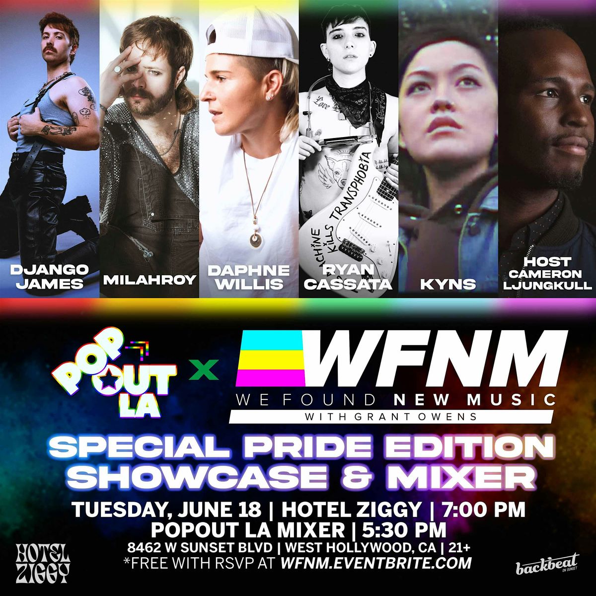 We Found New Music + PopOut LA Pride Showcase & Mixer