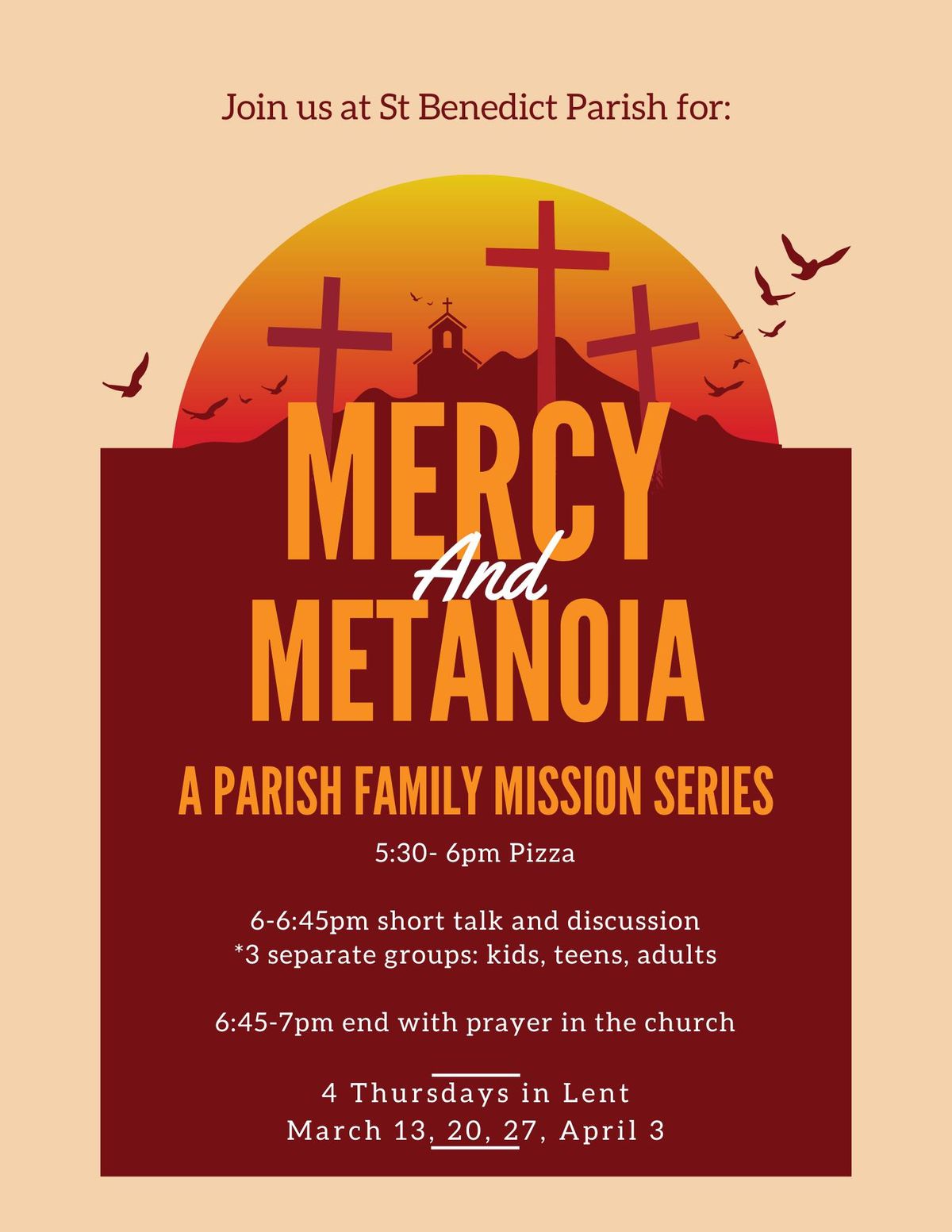 Mercy and Metanoia- Lenten Parish Family Series