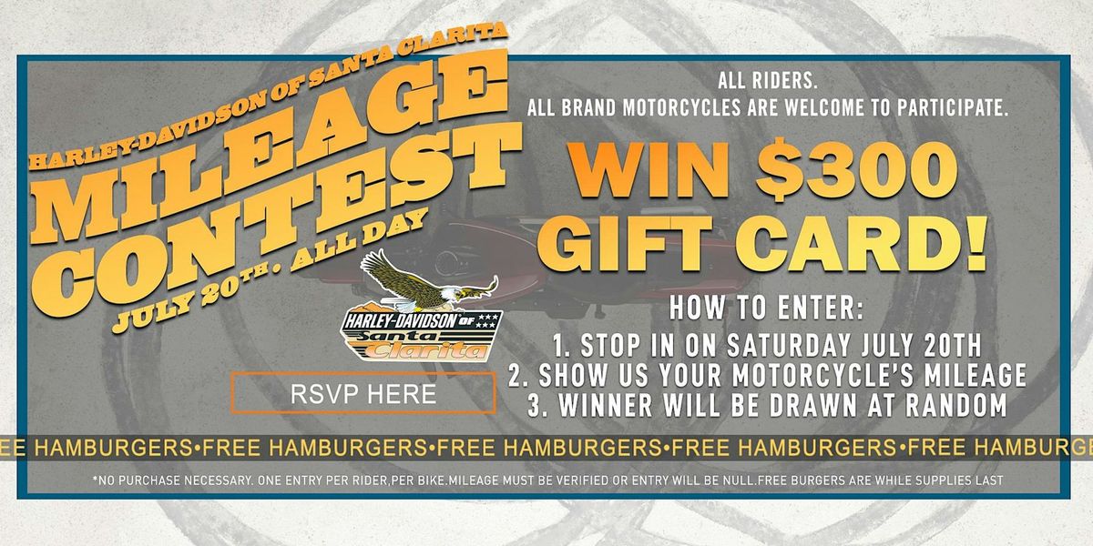 3rd Annual Mileage Contest