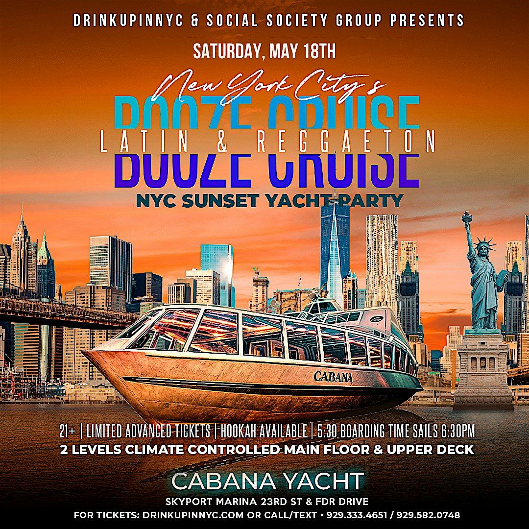 Sat, 5\/18 -  NYC Sunset Yacht Party | Latin & Reggaeton Booze Cruise