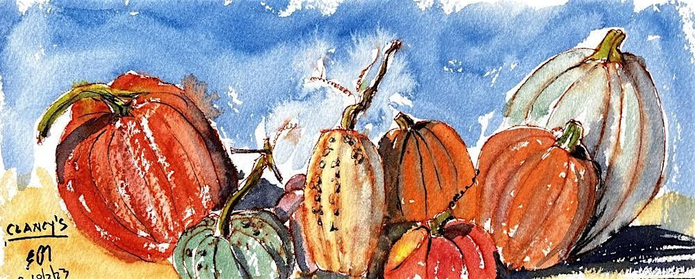 Paint Pumpkins with Easy Watercolor Techniques!