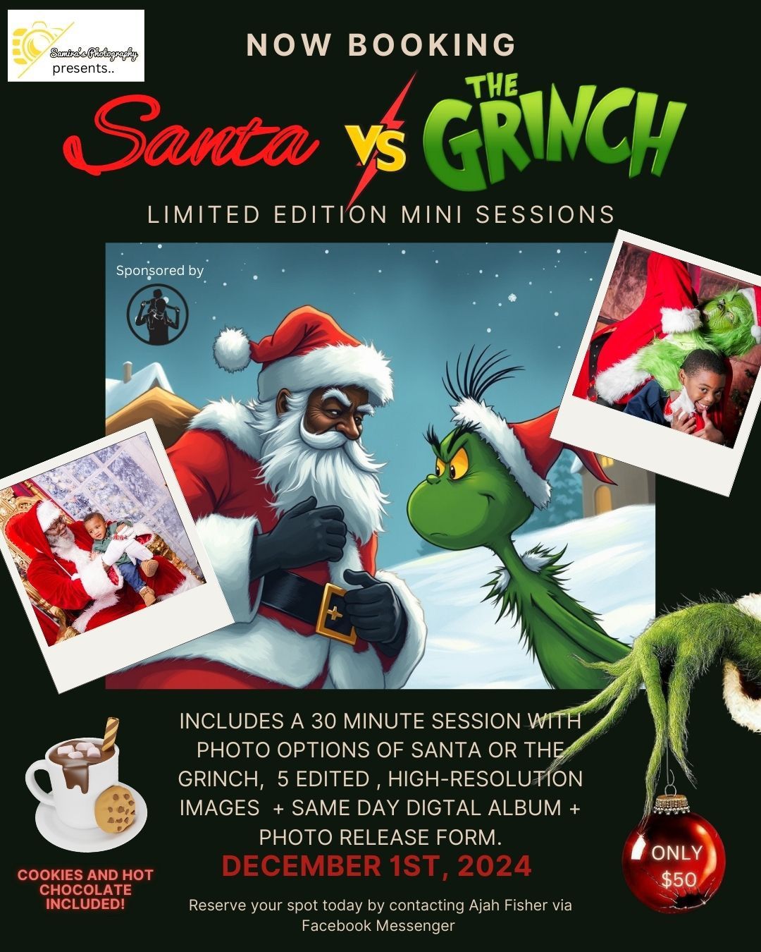 Santa Vs. The Grinch Mini Sessions: A Holiday Experience for the Whole Family