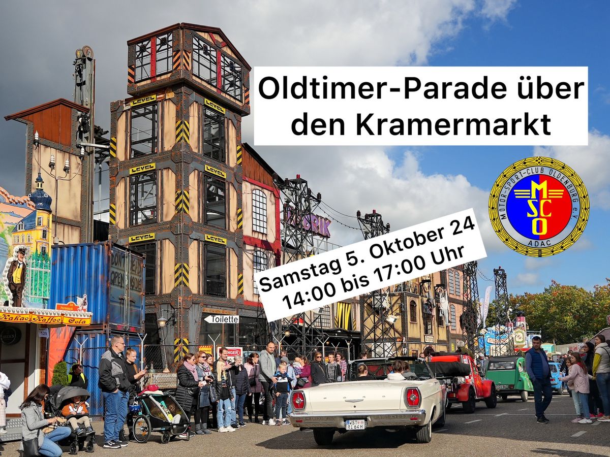 Oldtimer-Parade \u00fcber den Kramermarkt