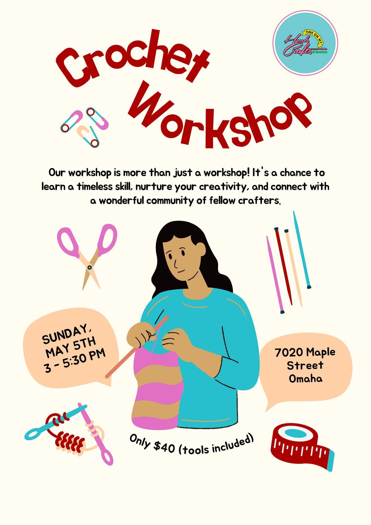 Three-Part Crochet Workshop Series: From Basics to Beautiful Creations