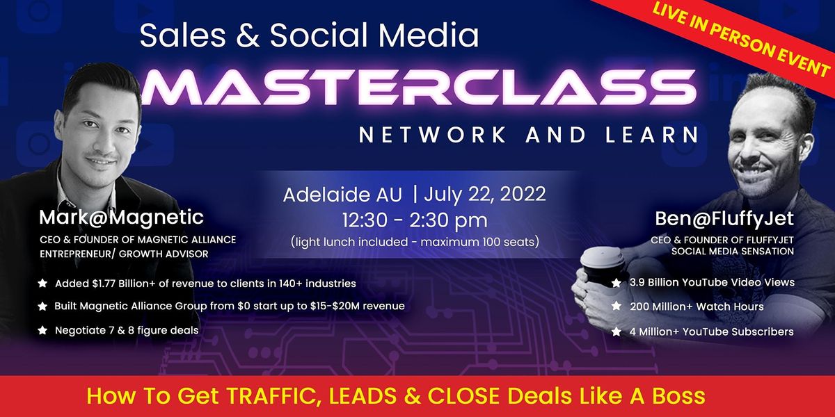 NETWORK & LEARN - Sales and Social Media Masterclass