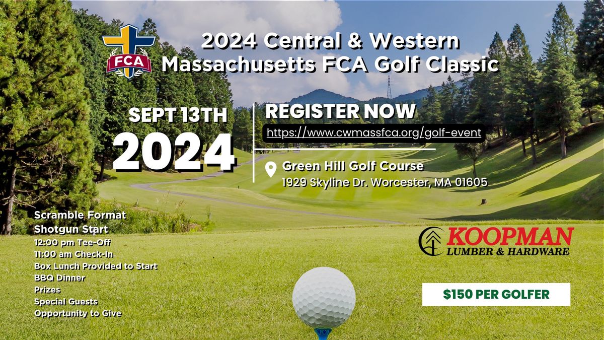 2024 Central & Western Massachusetts FCA Golf Classic