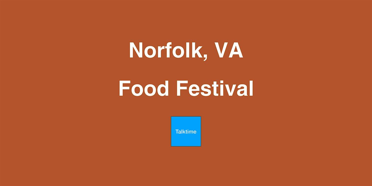 Food Festival - Norfolk