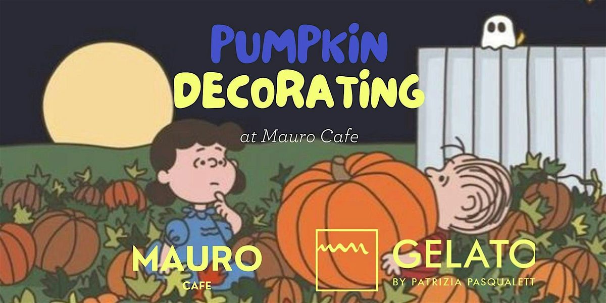 Kids Pumpkin Decorating at Mauro Cafe