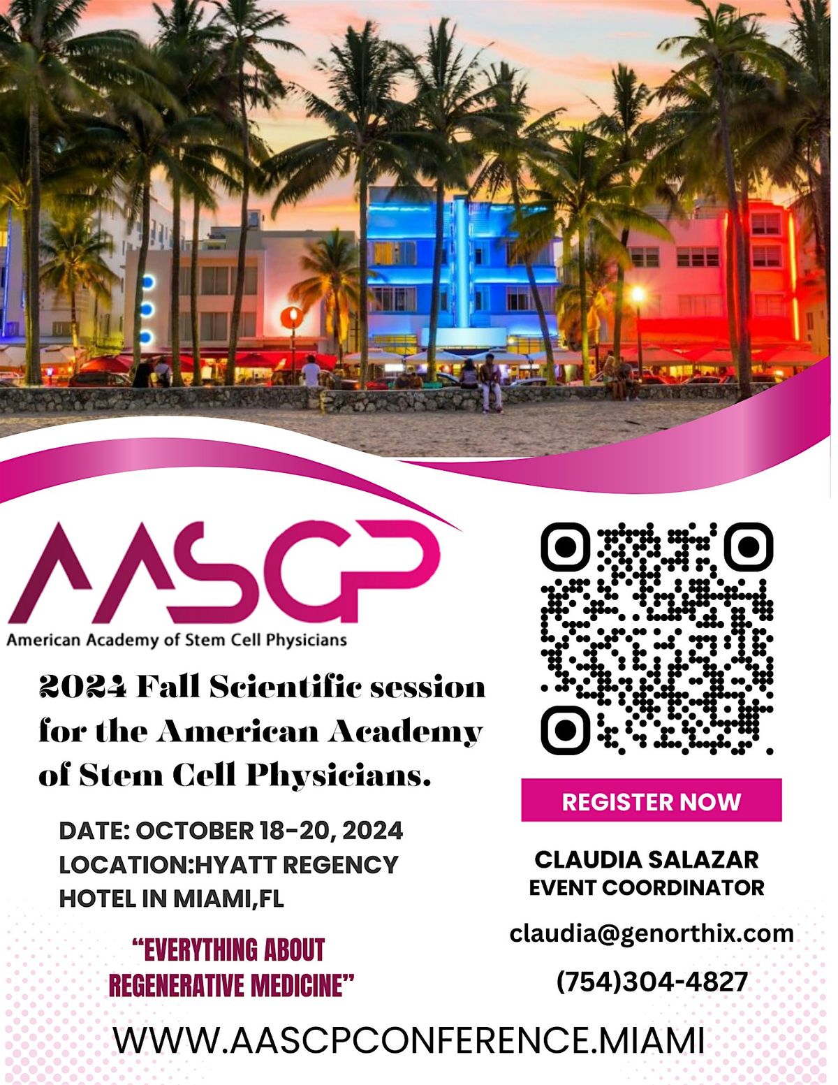 2024 fall scientific session for the American Academy of Stem Cell Physicians