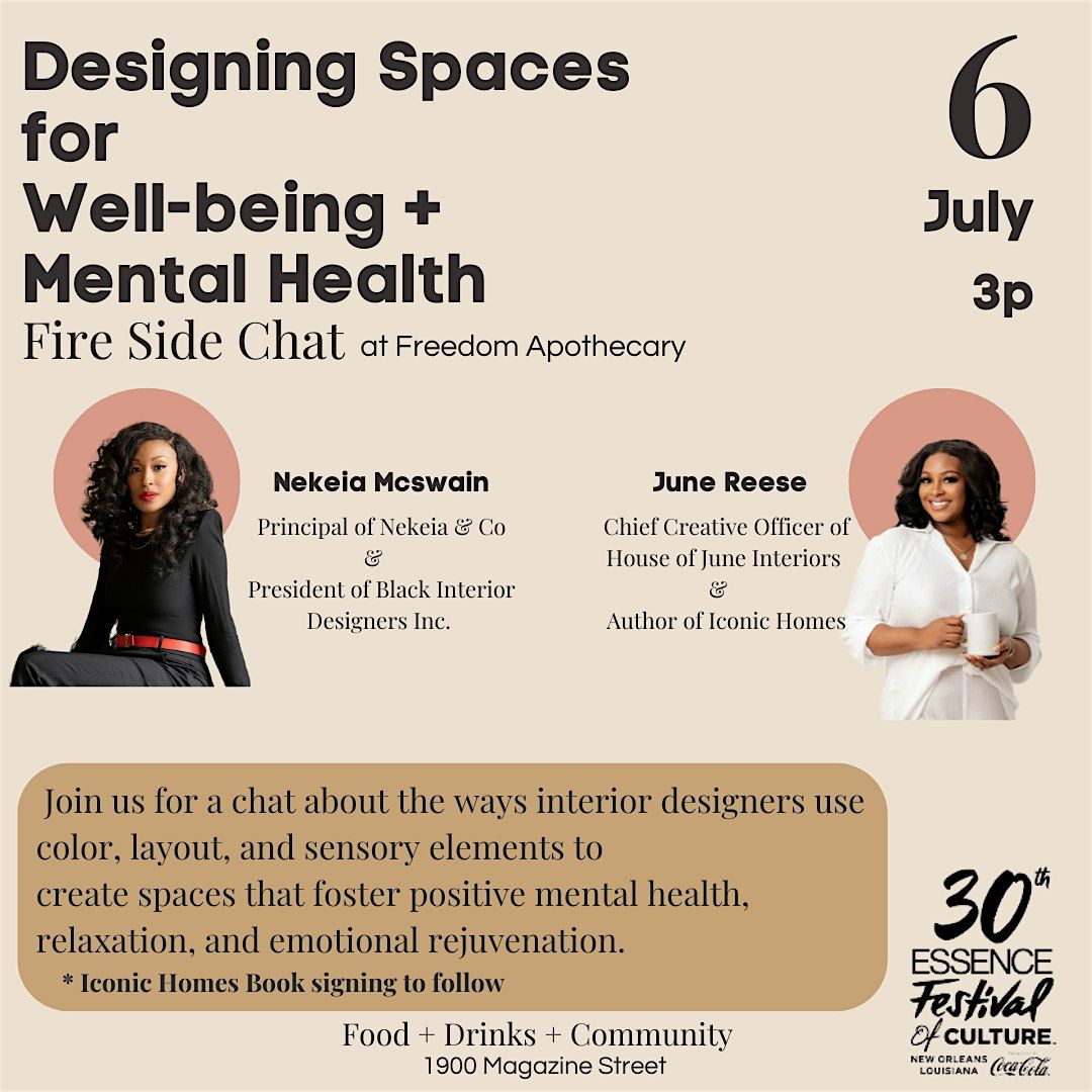 Designing Spaces for Well-being + Mental Health Fire Side Chat
