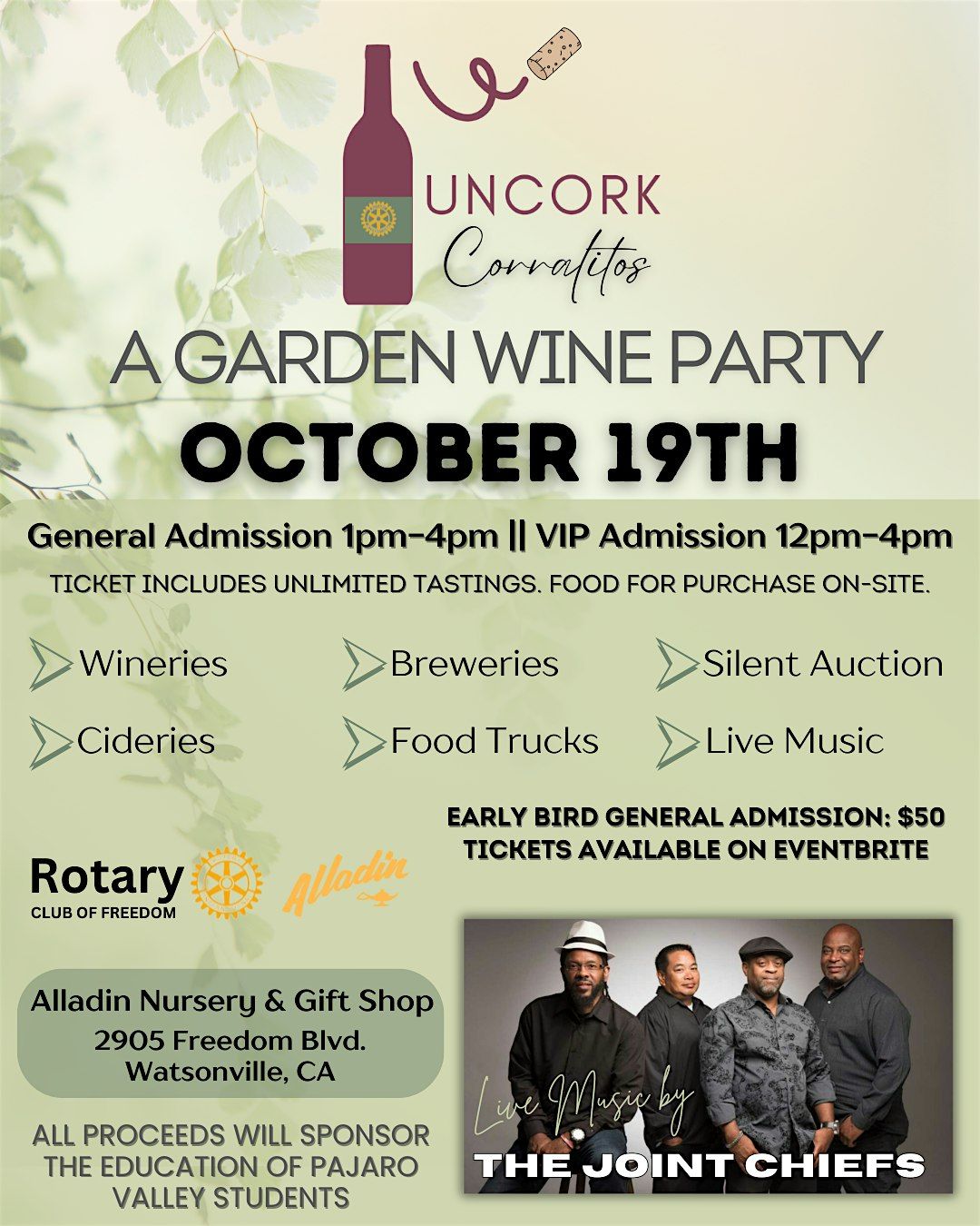 Uncork Corralitos Event Sponsors