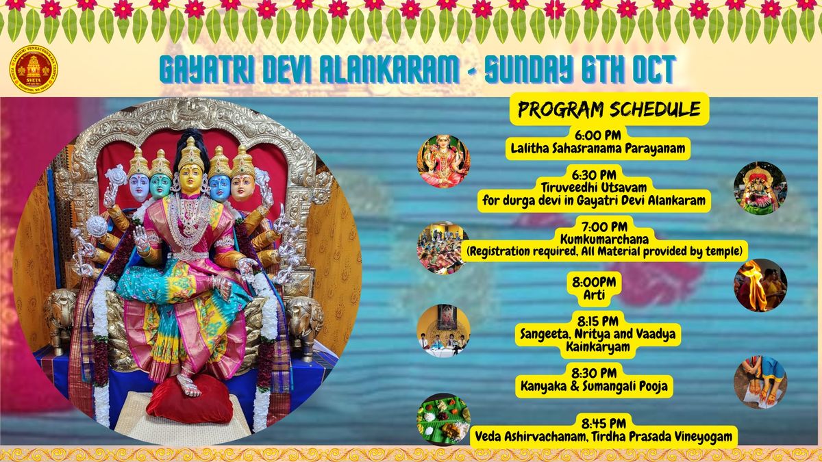 Navaratri Celebrations - Gayatri Devi Alankaram