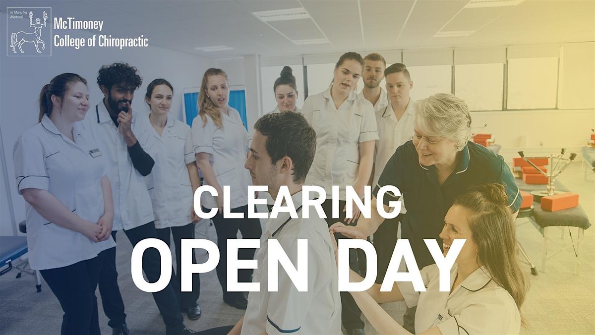 McTimoney College of Chiropractic Open Day  - Saturday 17 August 2024