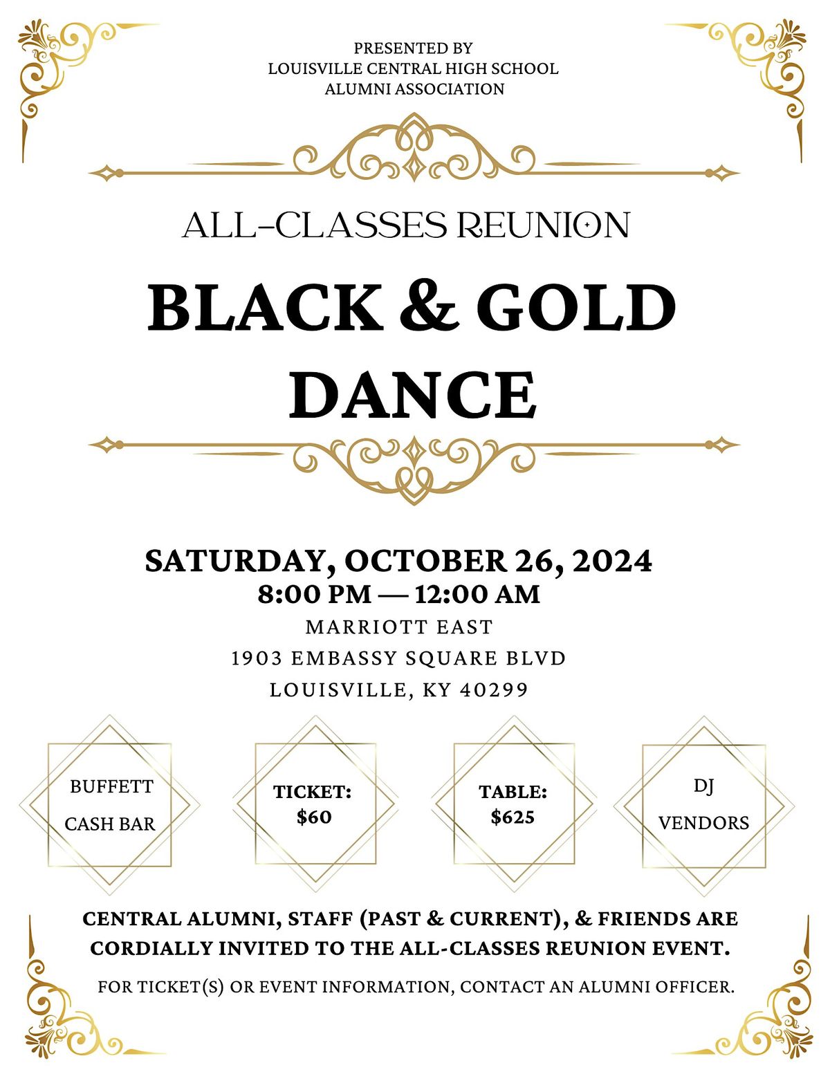 Central High School Alumni All-Classes Reunion Dance & Fundraiser