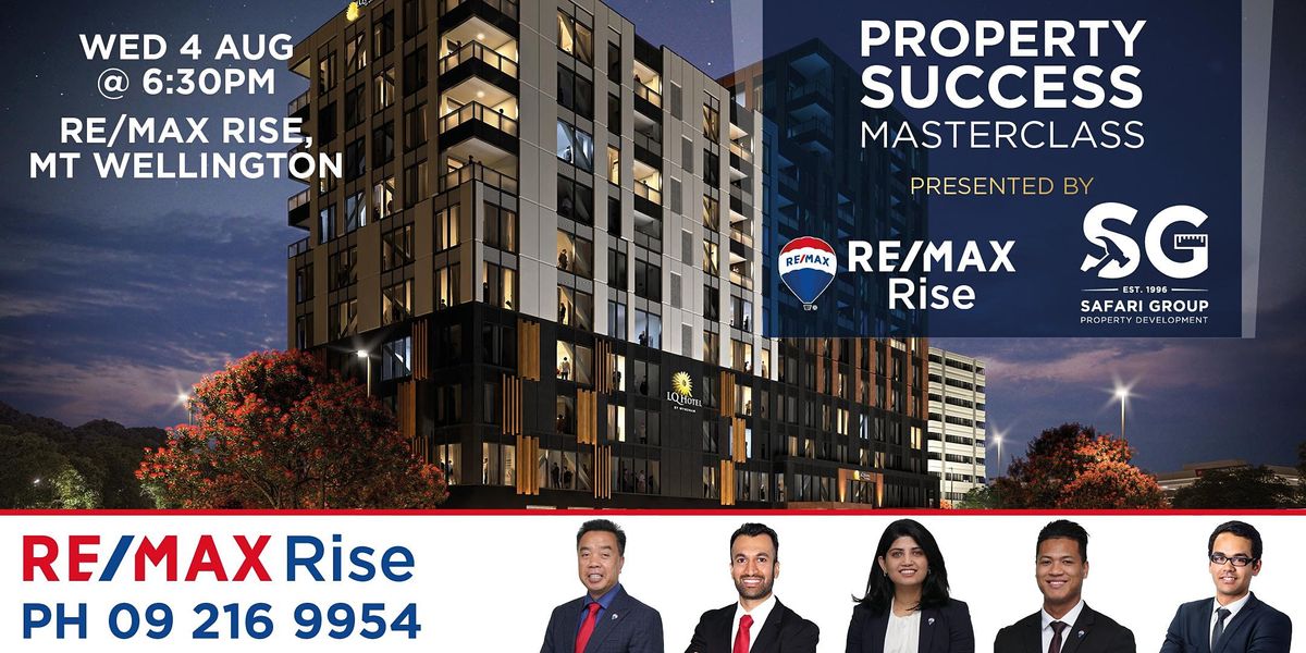 Property Success Masterclass with RE\/MAX Rise & Don Ha