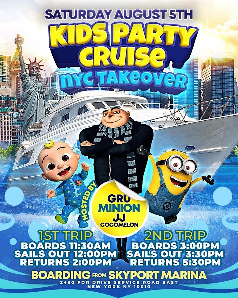 Minions Kids Party Cruise: NYC Takeover w\/Gru and JJ Cocomelon
