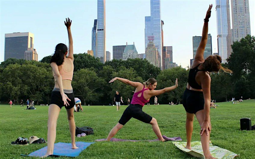 Central Park Yoga Class in New York City (all levels welcome!)