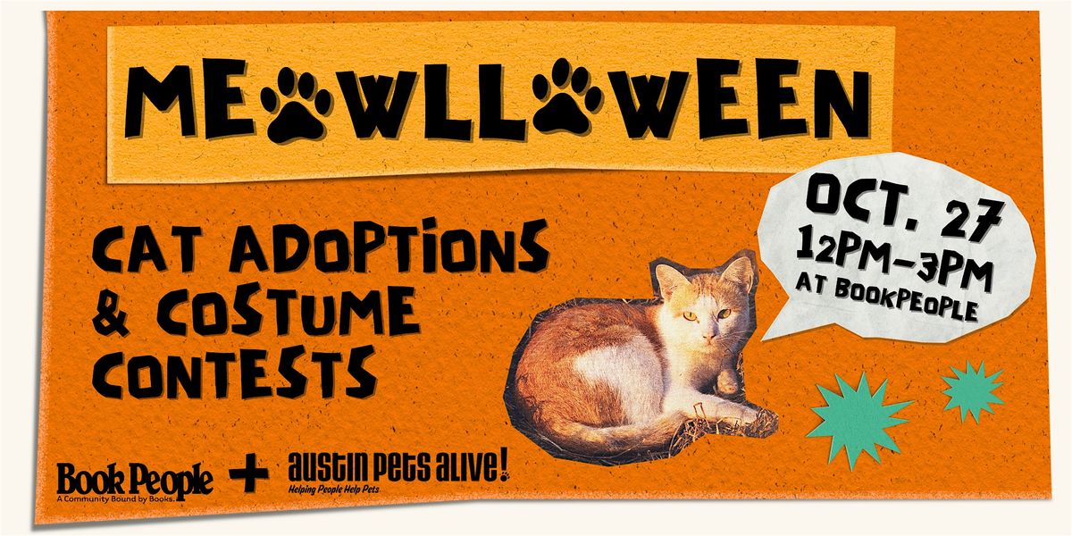 BookPeople and Austin Pets Alive! Present: Meowlloween Cat Adoption Drive