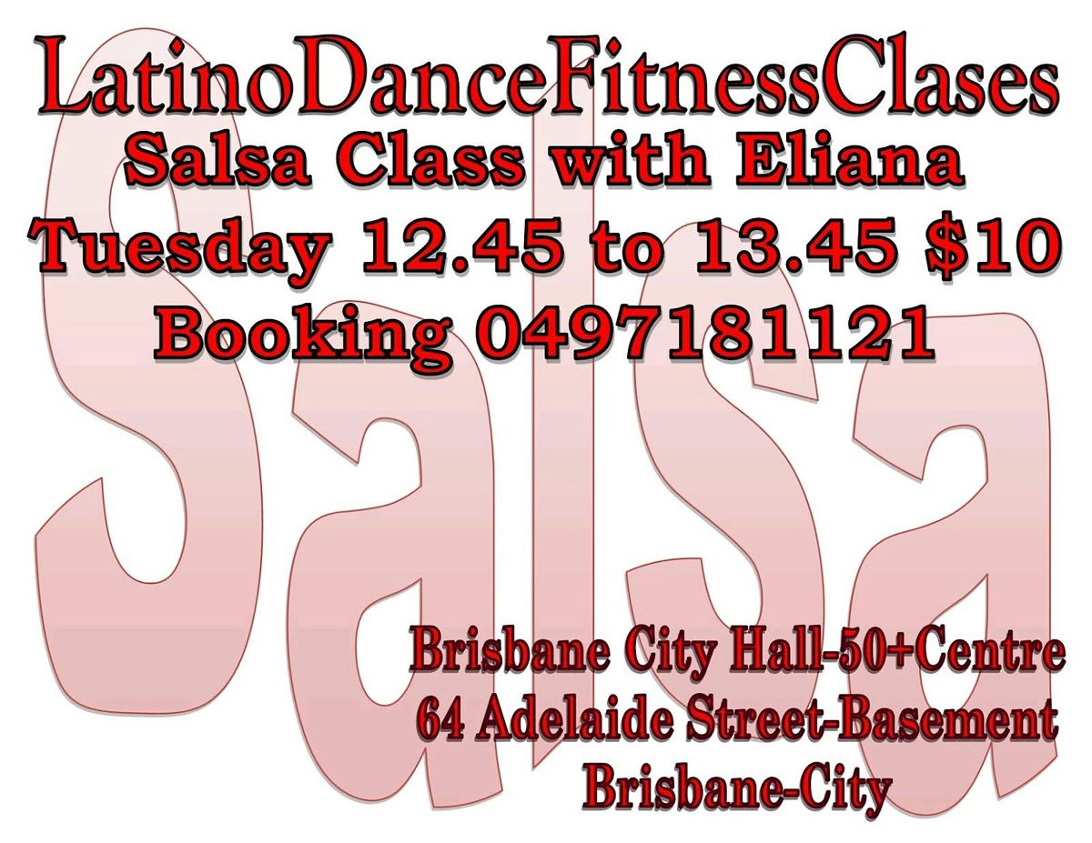 Salsa Class With Eliana At Brisbane City Hall Basement