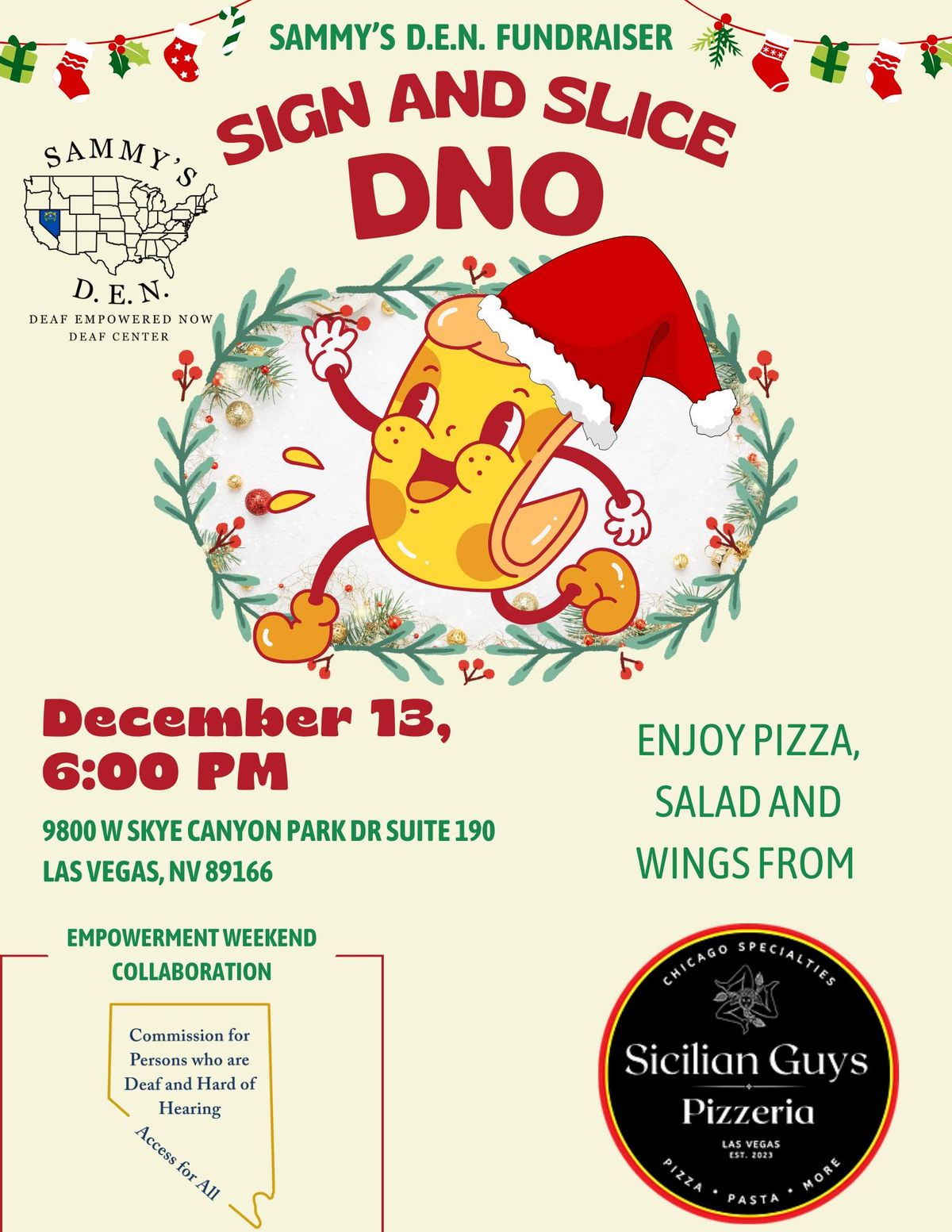 Sign & Slice Fundraiser DNO