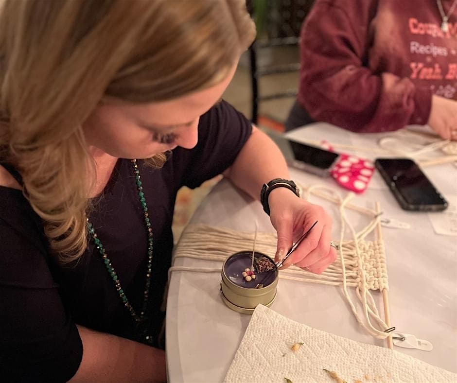 Candle Making + Macrame Workshop