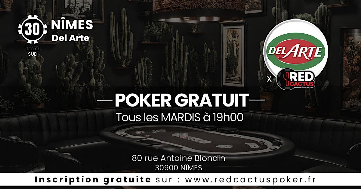 Soir\u00e9e RedCactus Poker X Del Arte \u00e0 NIMES (30)