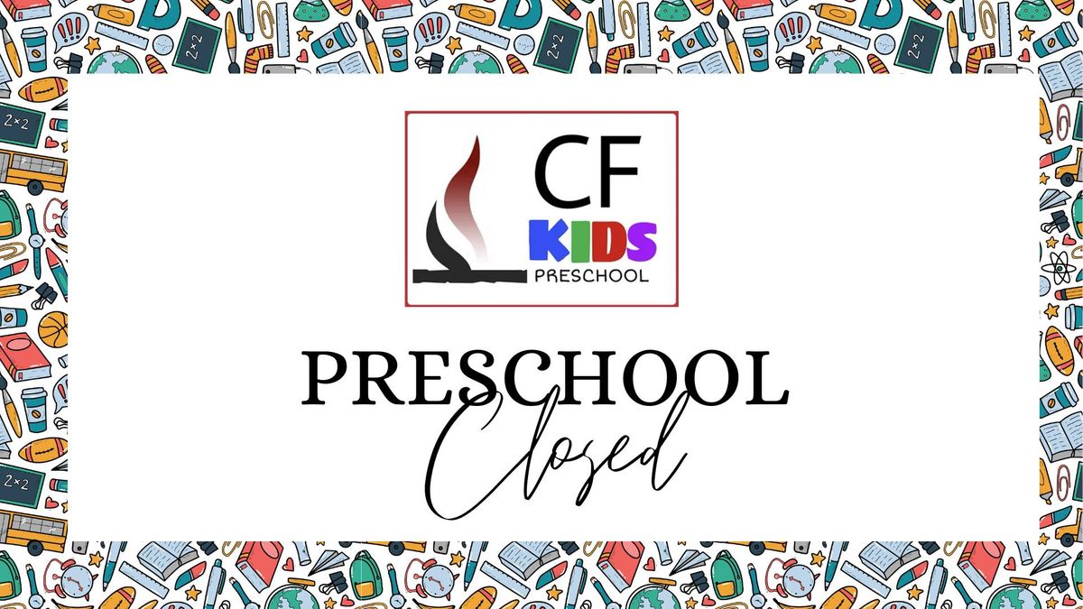 Preschool Closed: Thanksgiving Break