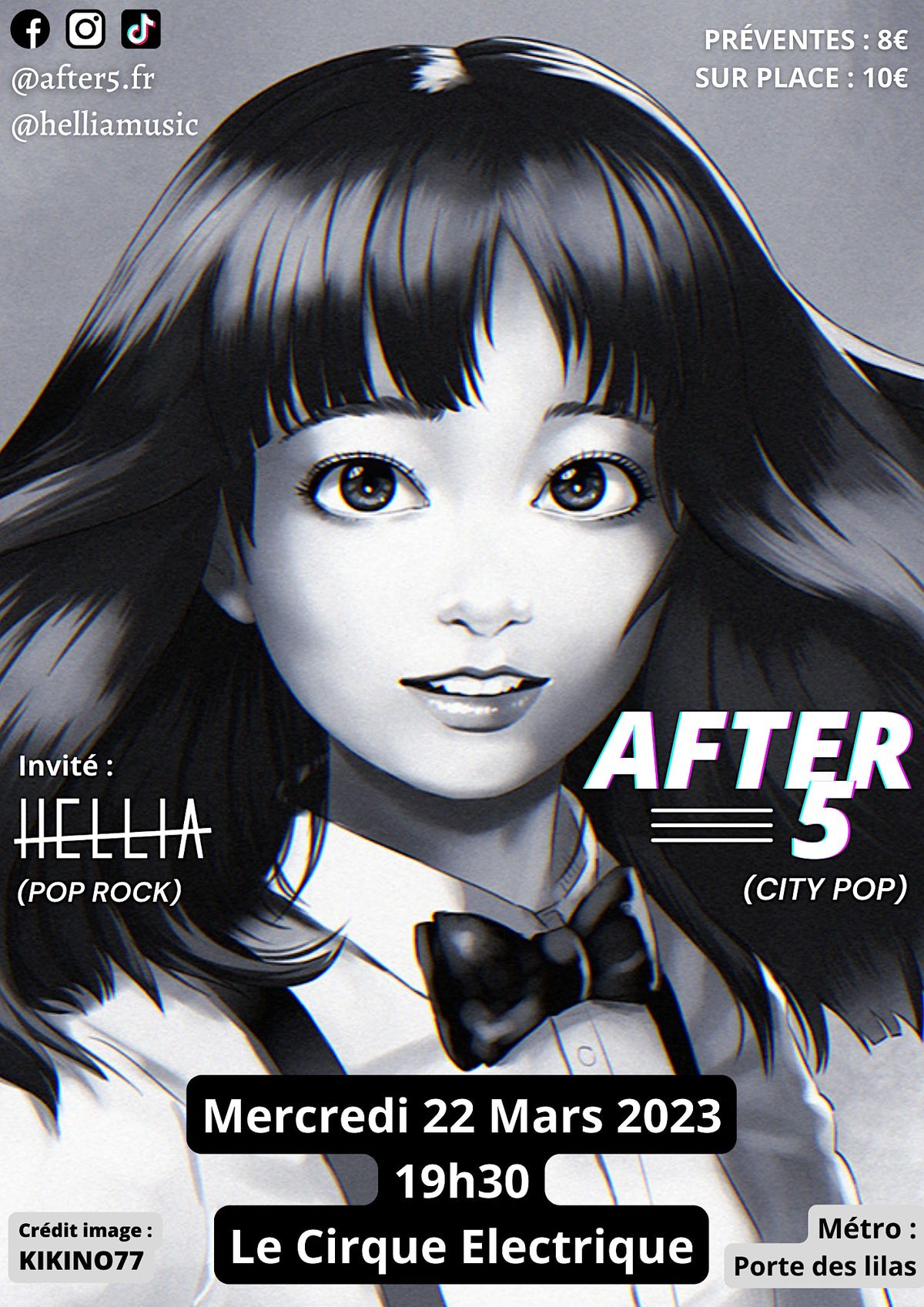 AFTER 5 (City-Pop) + HELLIA (Pop-Rock)