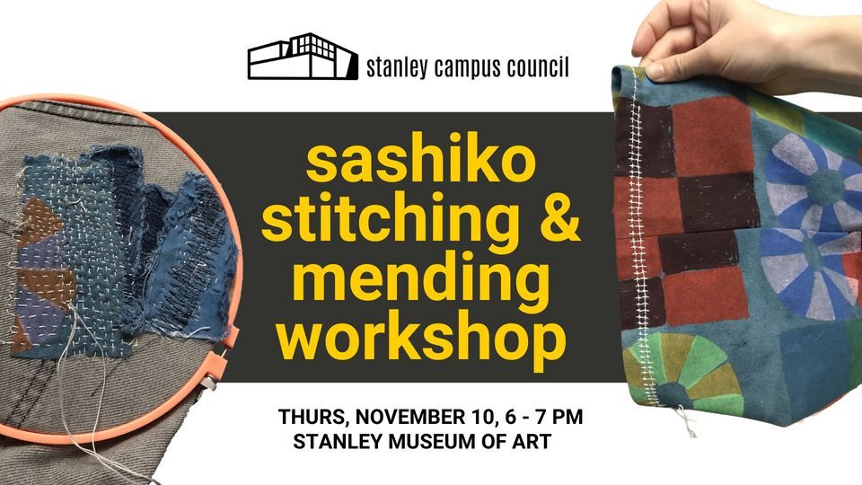 SCC Monthly Meetup: Sashiko Stitching & Mending Workshop with MFA Candidate Lilah Ward Shepherd