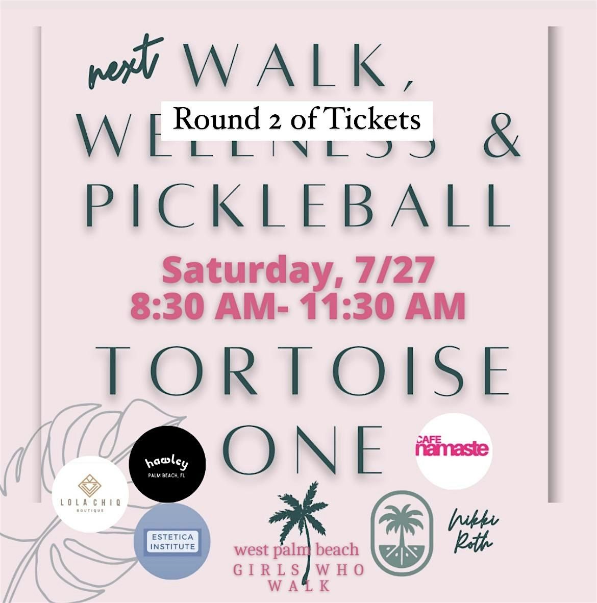 Wellness walk & pickleball round 2