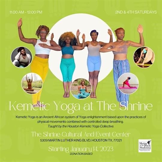 Free Kemetic Yoga Class* Every 2nd  & 4th Saturday