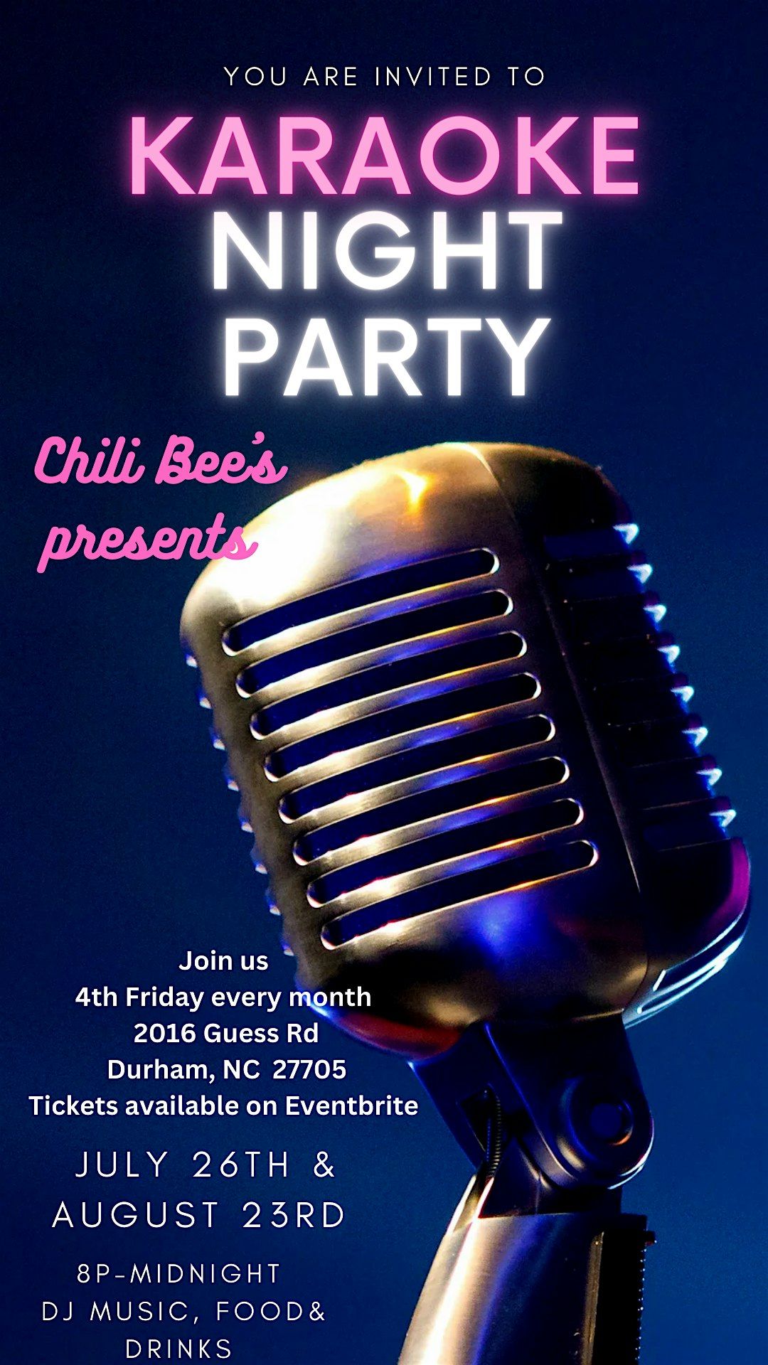 Karaoke Night at Chili Bee\u2019s