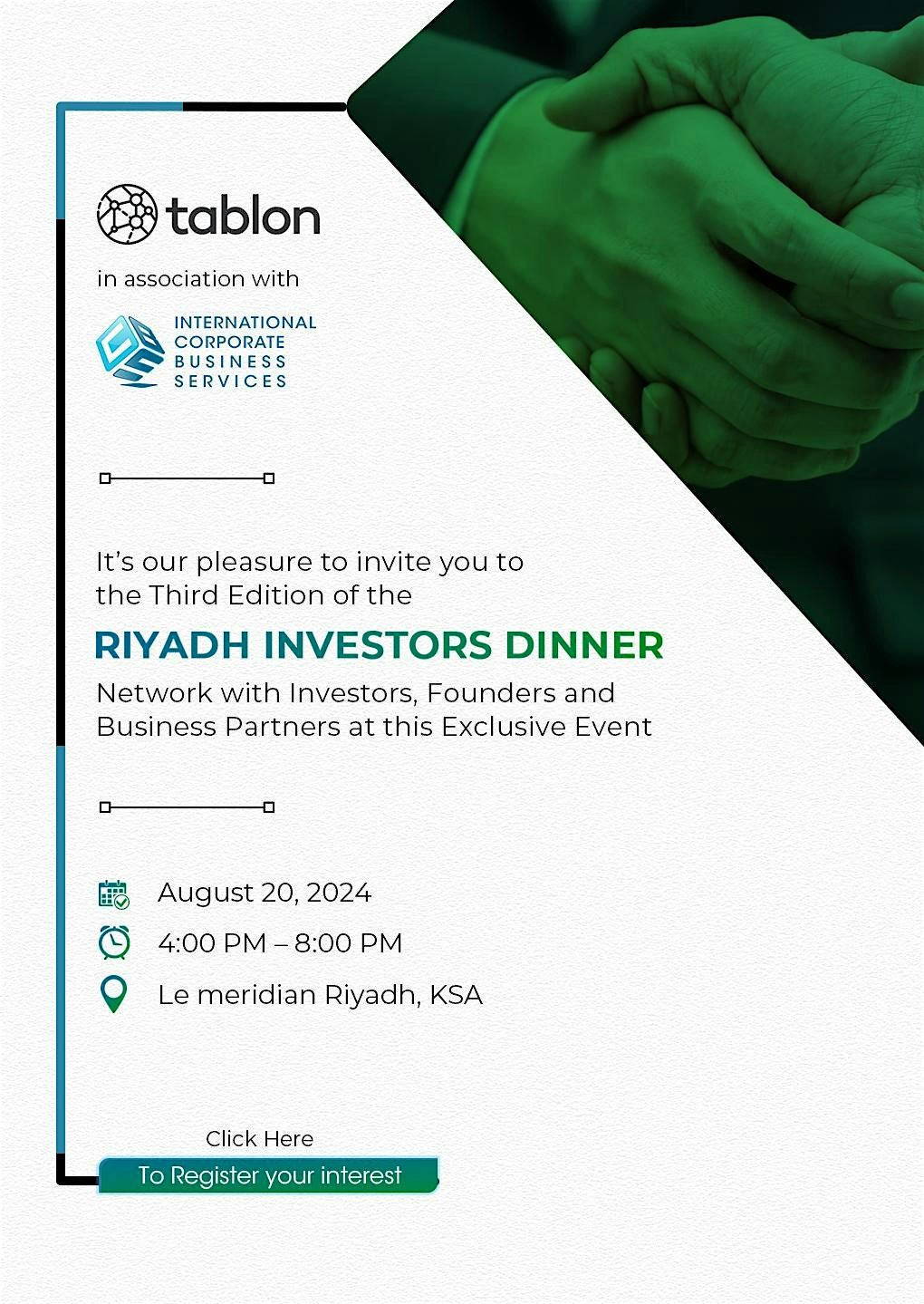 Riyadh Investors Dinner