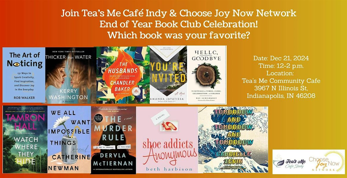 Tea Time: Book Club: End of Year Book Club Celebration!