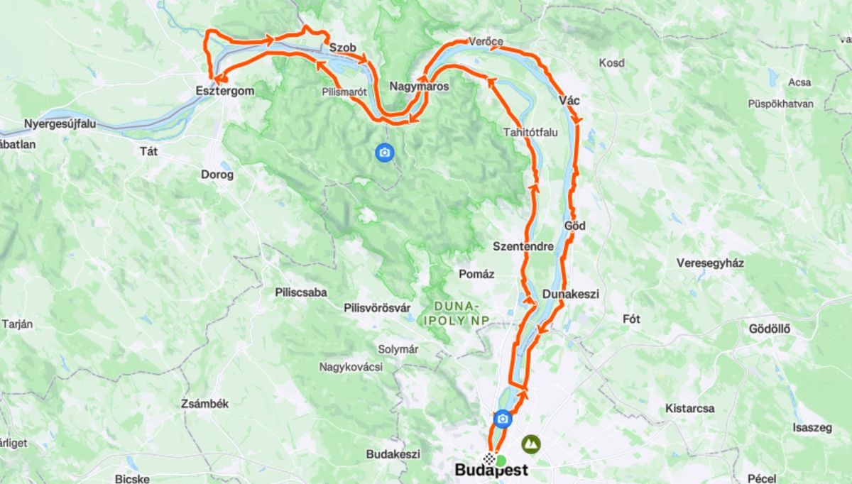 NightRide @ 2024. december 29. - \u00e9vz\u00e1r\u00f3 Dunakanyar nagykarika (154 km, aszfalt, 404 m szint)