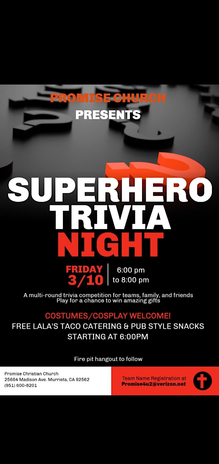 Superhero Trivia Night